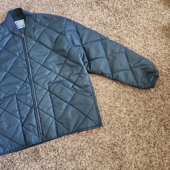 Quilted Bomber Jacket Vintage Dickson Outdoor USA Retro Sportswear Workwear - Picture 4 of 8